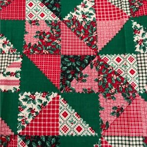 Vintage Festive Holiday Quilt fabric 1 yard